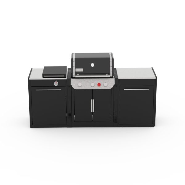 Weber BBQ Kitchen 231 - Seitenkocher, 2 Schubladen - inkl Genesis EX-335