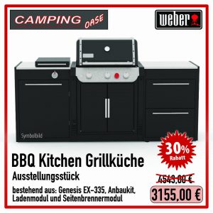 Weber BBQ Kitchen - Seitenkocher, 2 Schubladen - inkl Genesis EX-335