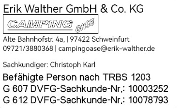 Gaspruefung G607 Aufkleber 1