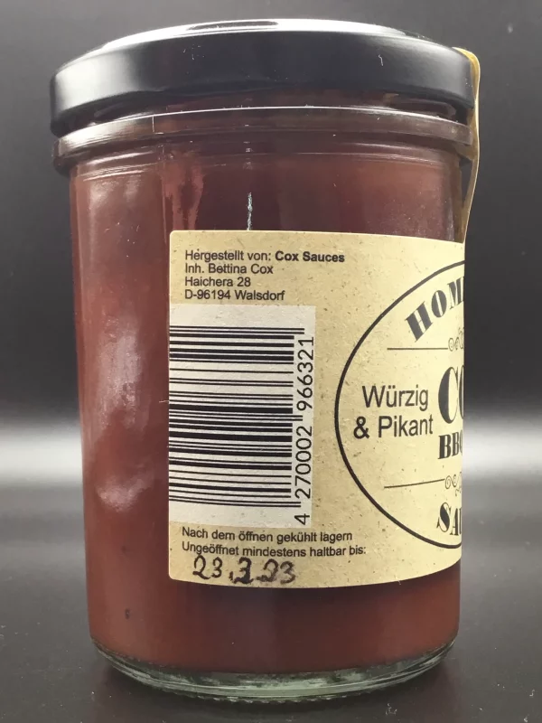 BBQ Sauce No2. Würzig und Pikant - COX – Bild 2